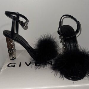 Givenchy Black Crystal Embellished Heels